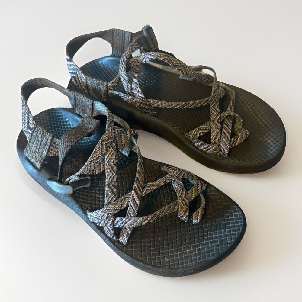 Chaco Women’s 8 Z/X2 Cloud Dual Strap Sandals Sports Hiking Trails Gray/Purple